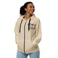 PEACE LOVE HAPPINESS - Unisex zip hoodie