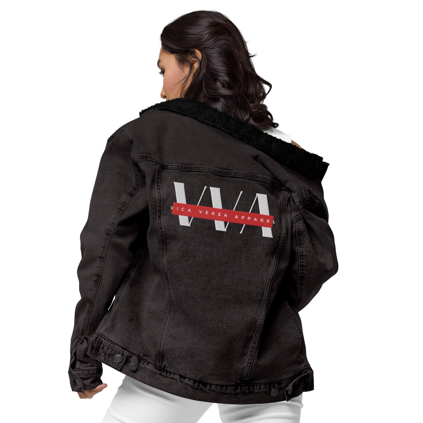 V.V.A - Unisex denim sherpa jacket