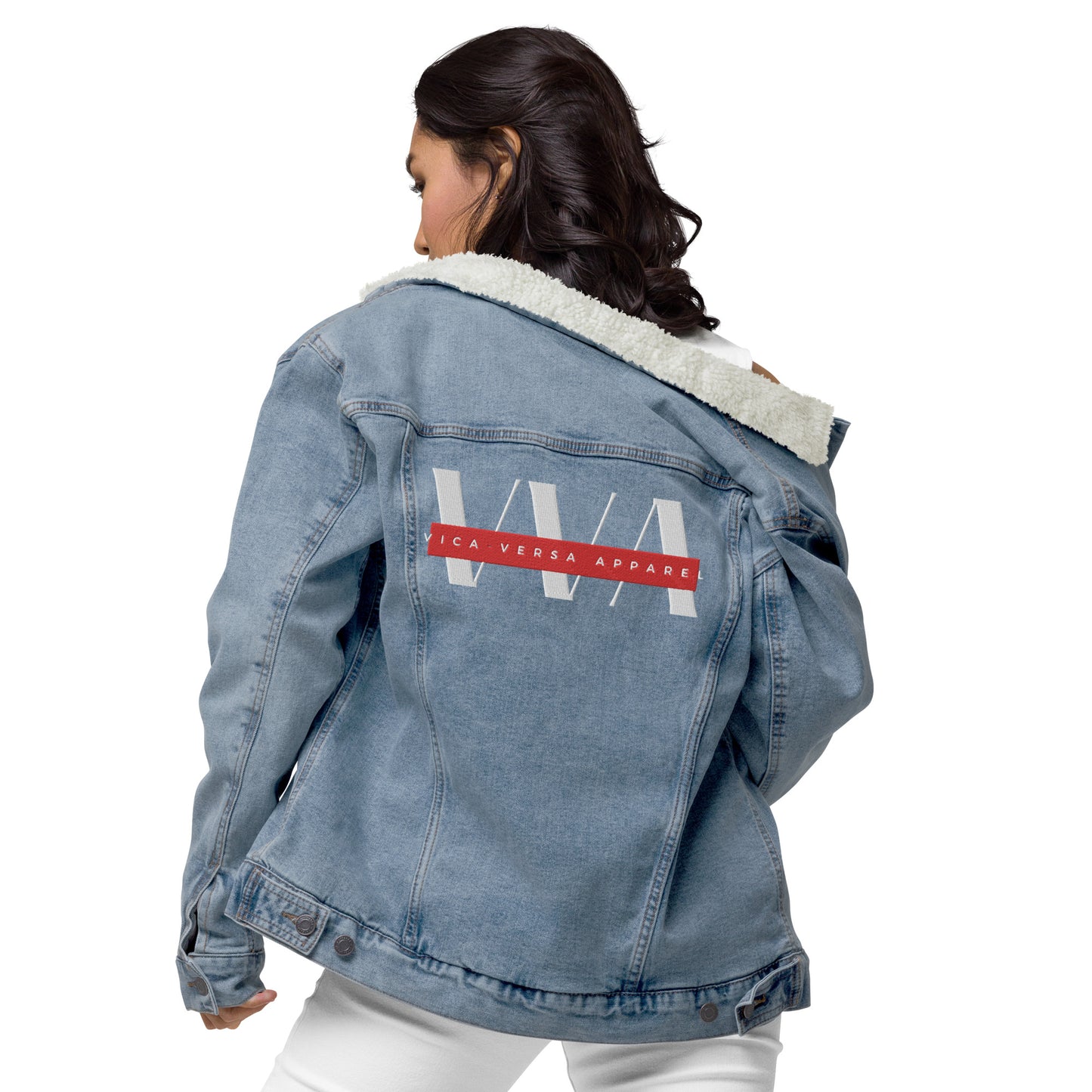 V.V.A - Unisex denim sherpa jacket